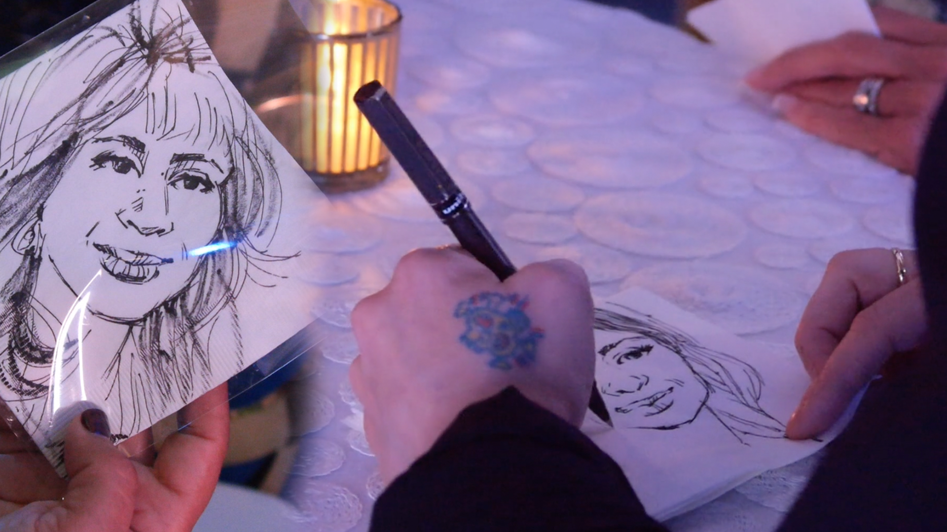 COCKTAIL NAPKIN ARTIST